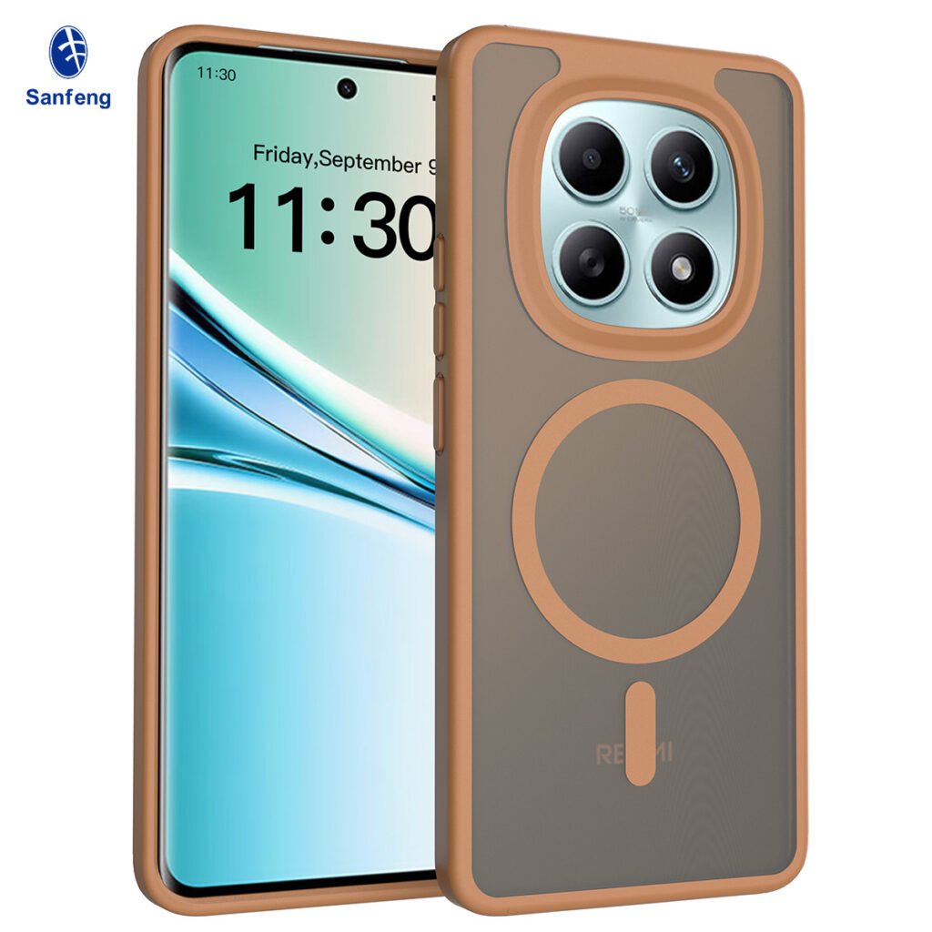 Redmi Note 15 4G (5G compatible) - Silver Shield Touchable Two-in-One (Magnetic Attachment)