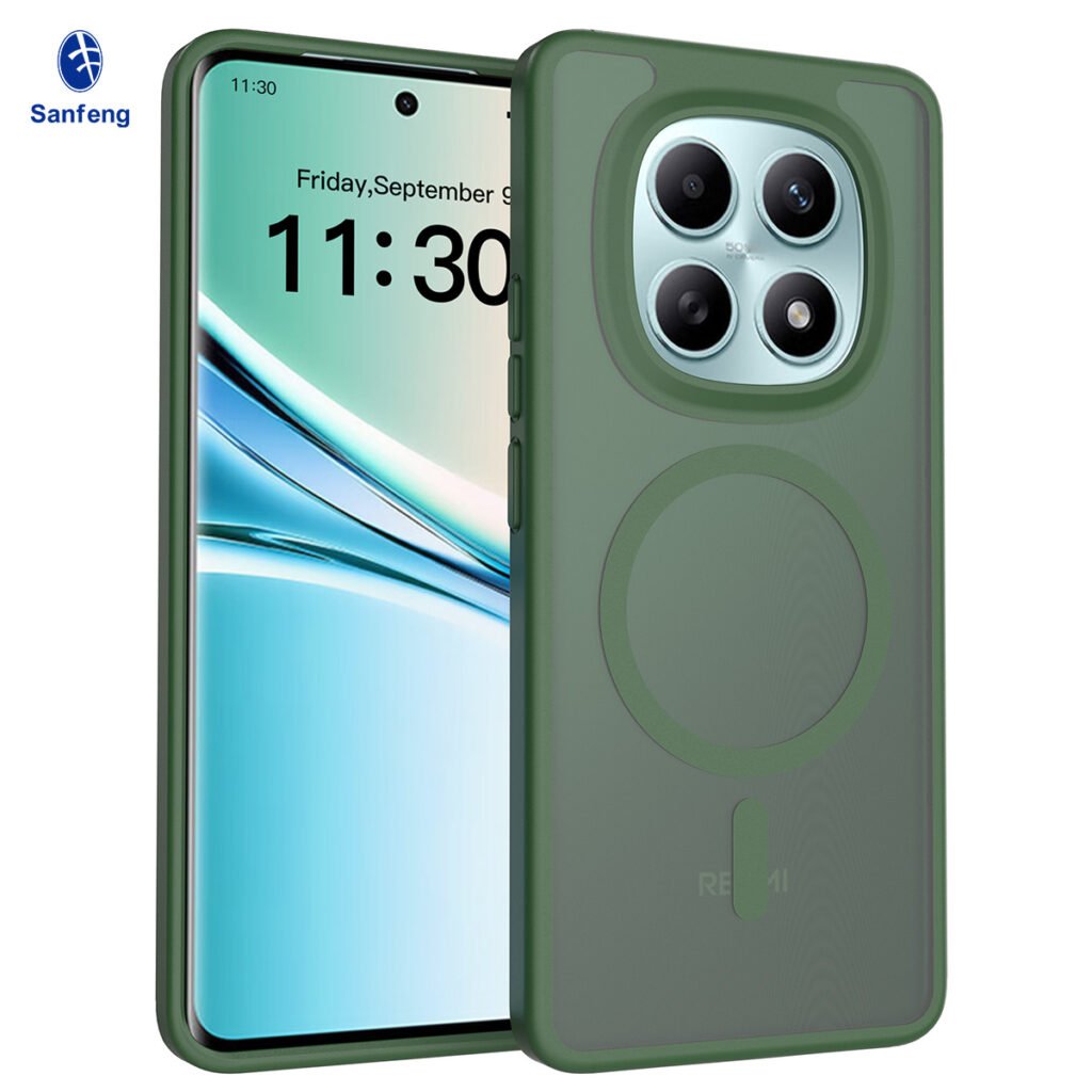 Redmi Note 15 4G (5G compatible) - Silver Shield Touchable Two-in-One (Magnetic Attachment)