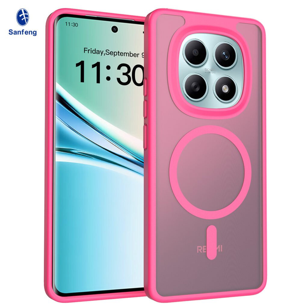 Redmi Note 15 4G (5G compatible) - Silver Shield Touchable Two-in-One (Magnetic Attachment)