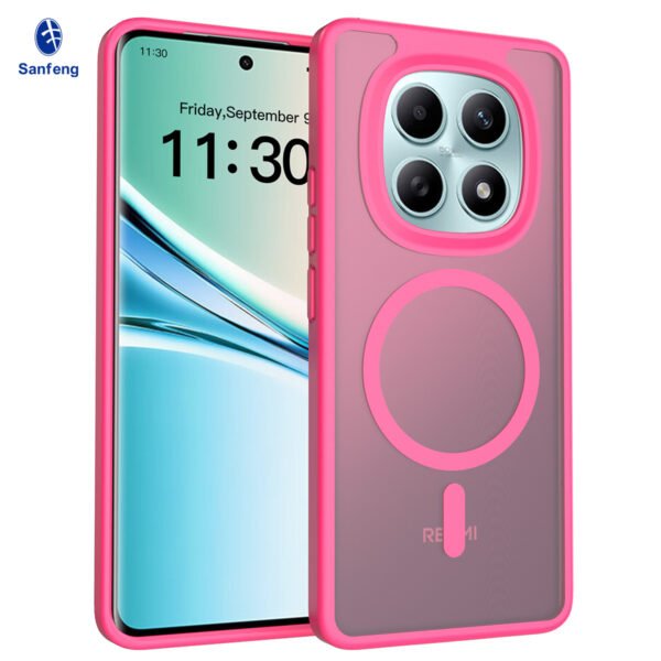 Redmi Note 15 4G (5G compatible) - Silver Shield Touchable Two-in-One (Magnetic Attachment)