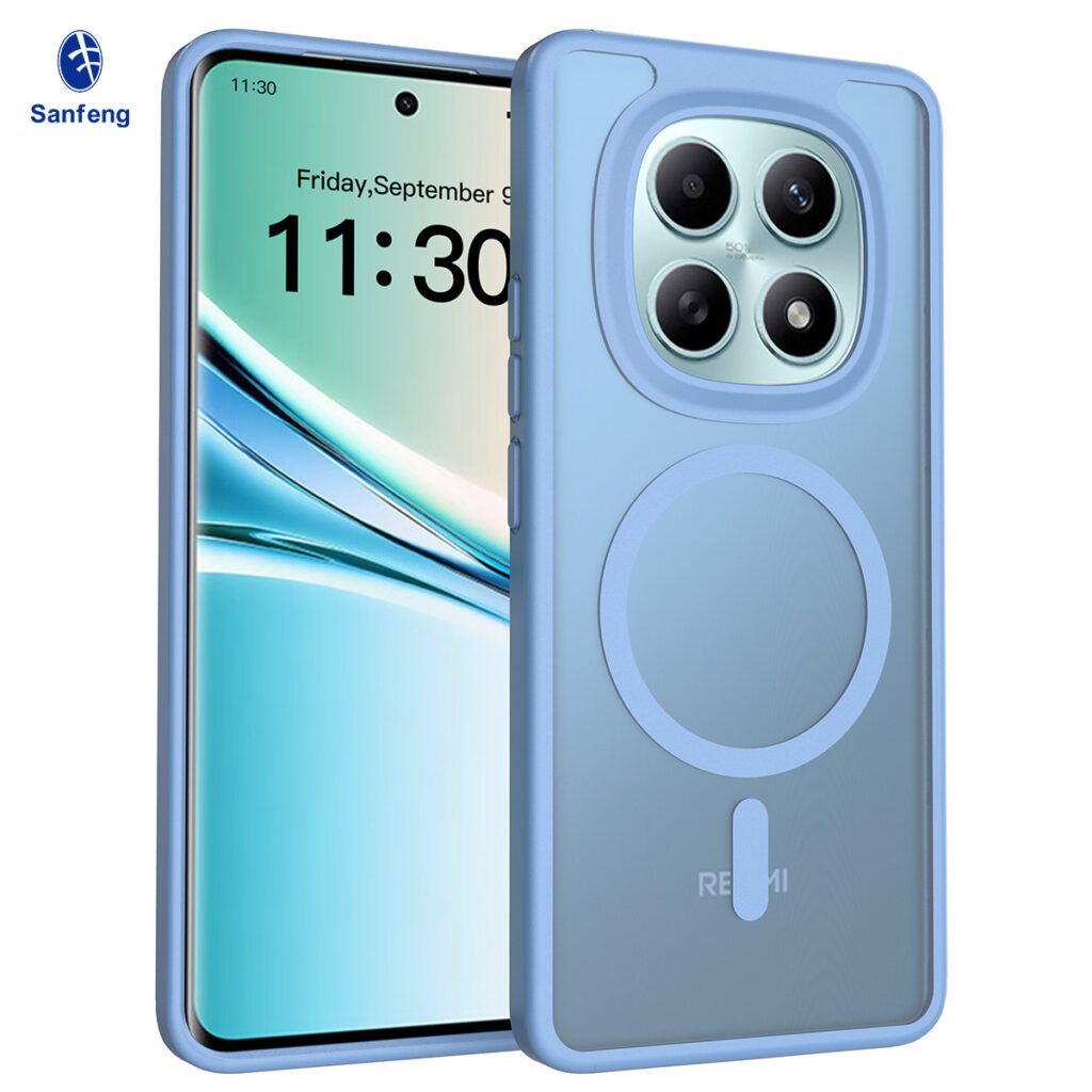 Redmi Note 15 4G (5G compatible) - Silver Shield Touchable Two-in-One (Magnetic Attachment)