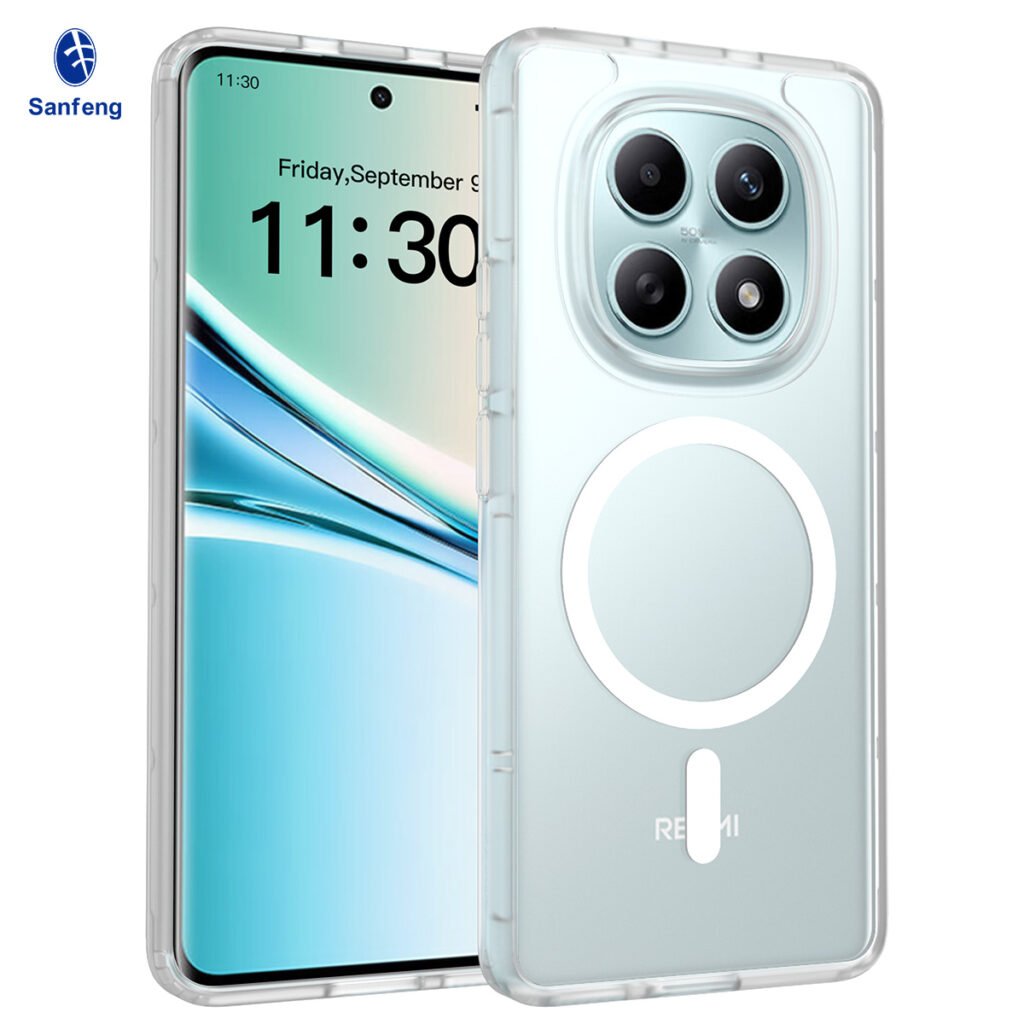 Redmi Note 15 4G (5G compatible) - Silver Shield Touchable Two-in-One (Magnetic Attachment)