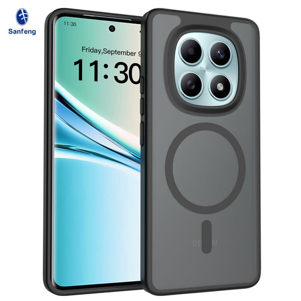 Redmi Note 15 4G (5G compatible) - Silver Shield Touchable Two-in-One (Magnetic Attachment)