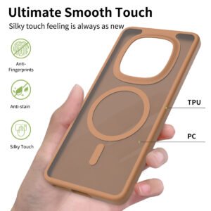Redmi Note 15 4G (5G compatible) - Silver Shield Touchable Two-in-One (Magnetic Attachment) - Image 5