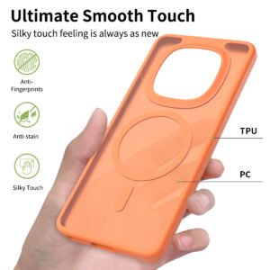 Redmi Note 15 4G (5G compatible) - Silver Shield Touchable Two-in-One (Magnetic Attachment) - Image 3