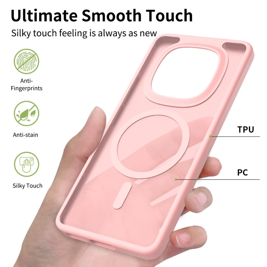Redmi Note 15 4G (5G compatible) - Silver Shield Touchable Two-in-One (Magnetic Attachment)