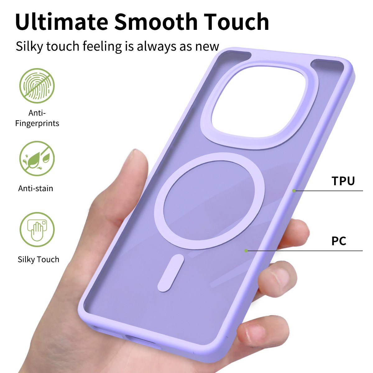 Redmi Note 15 4G (5G compatible) - Silver Shield Touchable Two-in-One (Magnetic Attachment) - Image 10