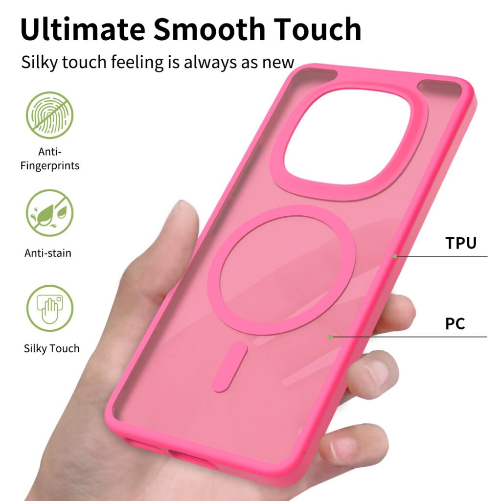 Redmi Note 15 4G (5G compatible) - Silver Shield Touchable Two-in-One (Magnetic Attachment)