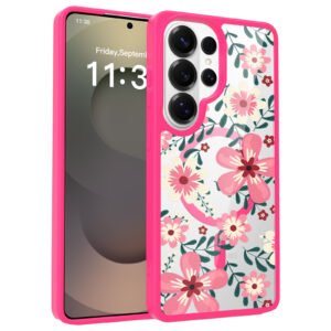 Samsung S26 Ultra Silver Shield Transparent 2-in-1 (Magnetic) Decorative Design