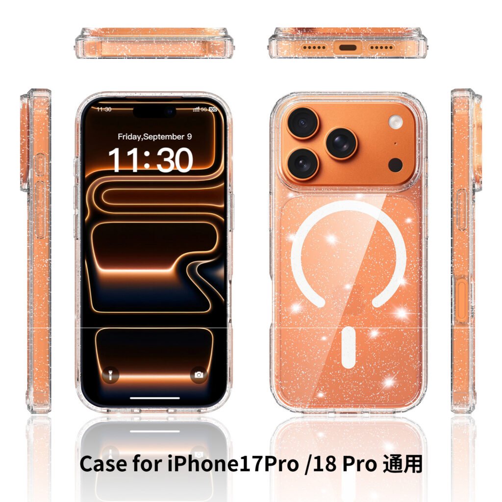 iPhone 18 Pro (suitable for 17 Pro) Anti-Scratch Two-in-One Flash Powder Magnetic Attachment Model