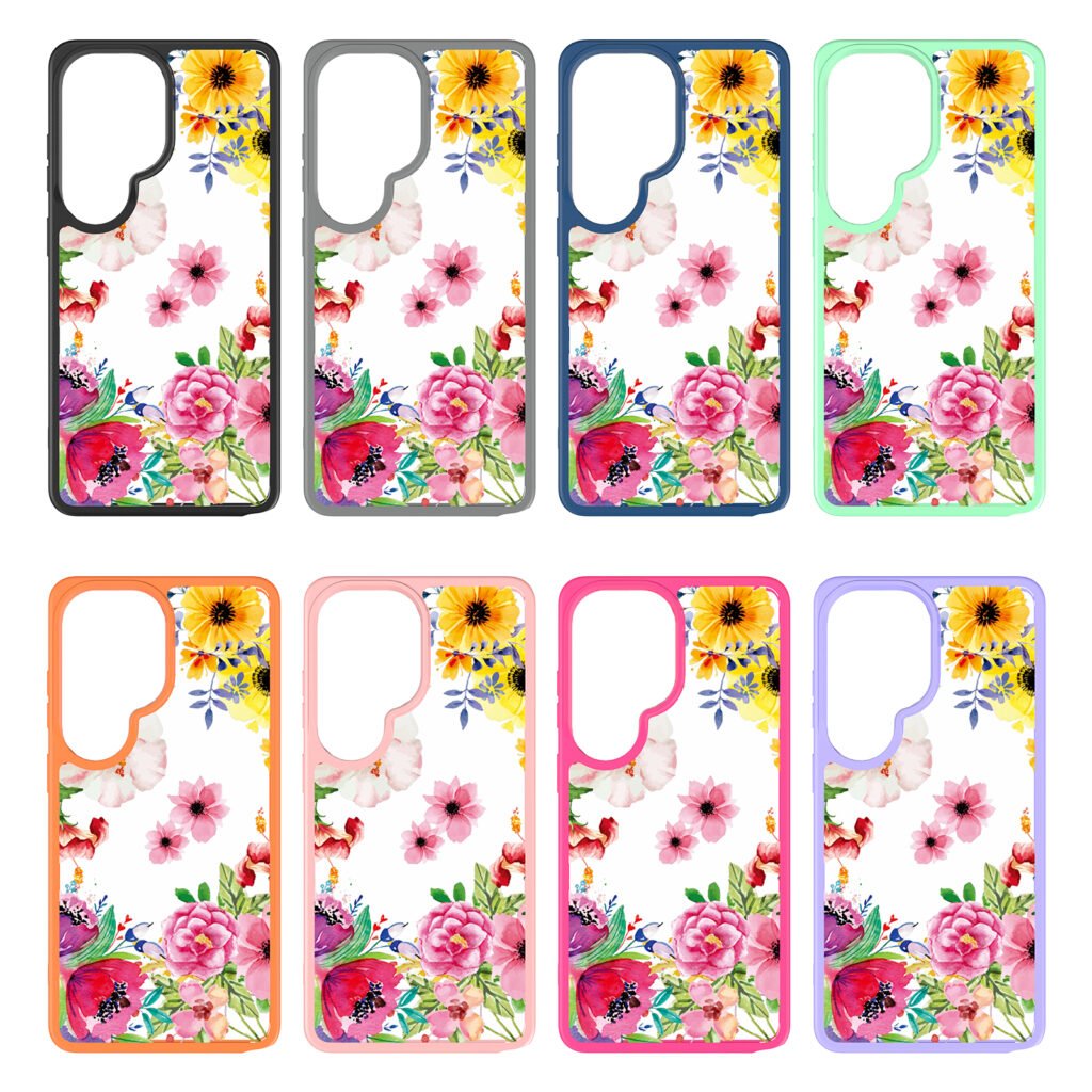 Samsung S26 Ultra Silver Shield Transparent 2-in-1 Case with Printed Design