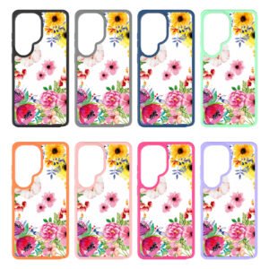 Samsung S26 Ultra Silver Shield Transparent 2-in-1 Case with Printed Design