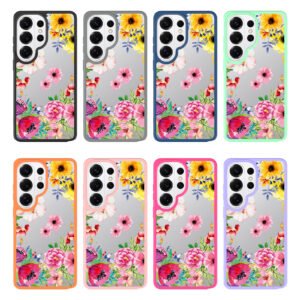 Samsung S26 Ultra Silver Shield Transparent 2-in-1 Case with Printed Design