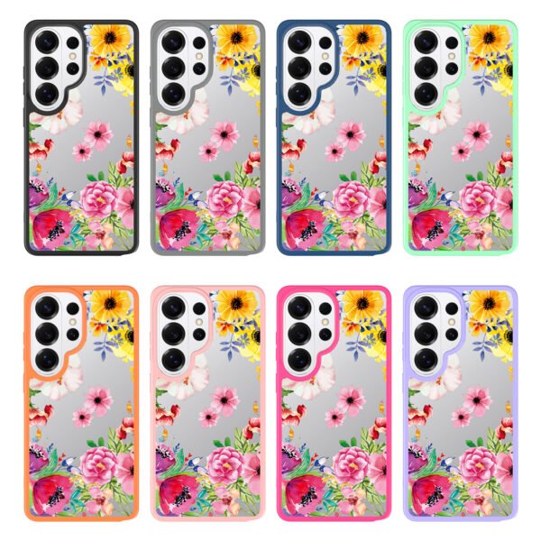 Samsung S26 Ultra Silver Shield Transparent 2-in-1 Case with Printed Design