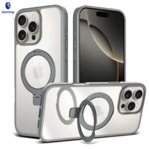 iPhone 16 Promax - Silver Shield Transparent Ball Support - Image 8