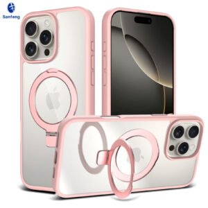 iPhone 16 Promax - Silver Shield Transparent Ball Support - Image 6