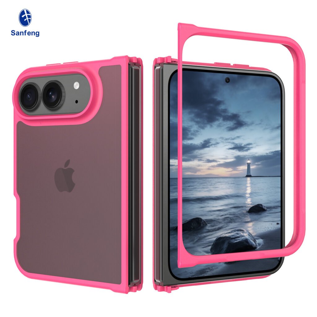 iPhone 18 Fold - Left and Right Folding - Silver Armor Touchscreen One-Step Design
