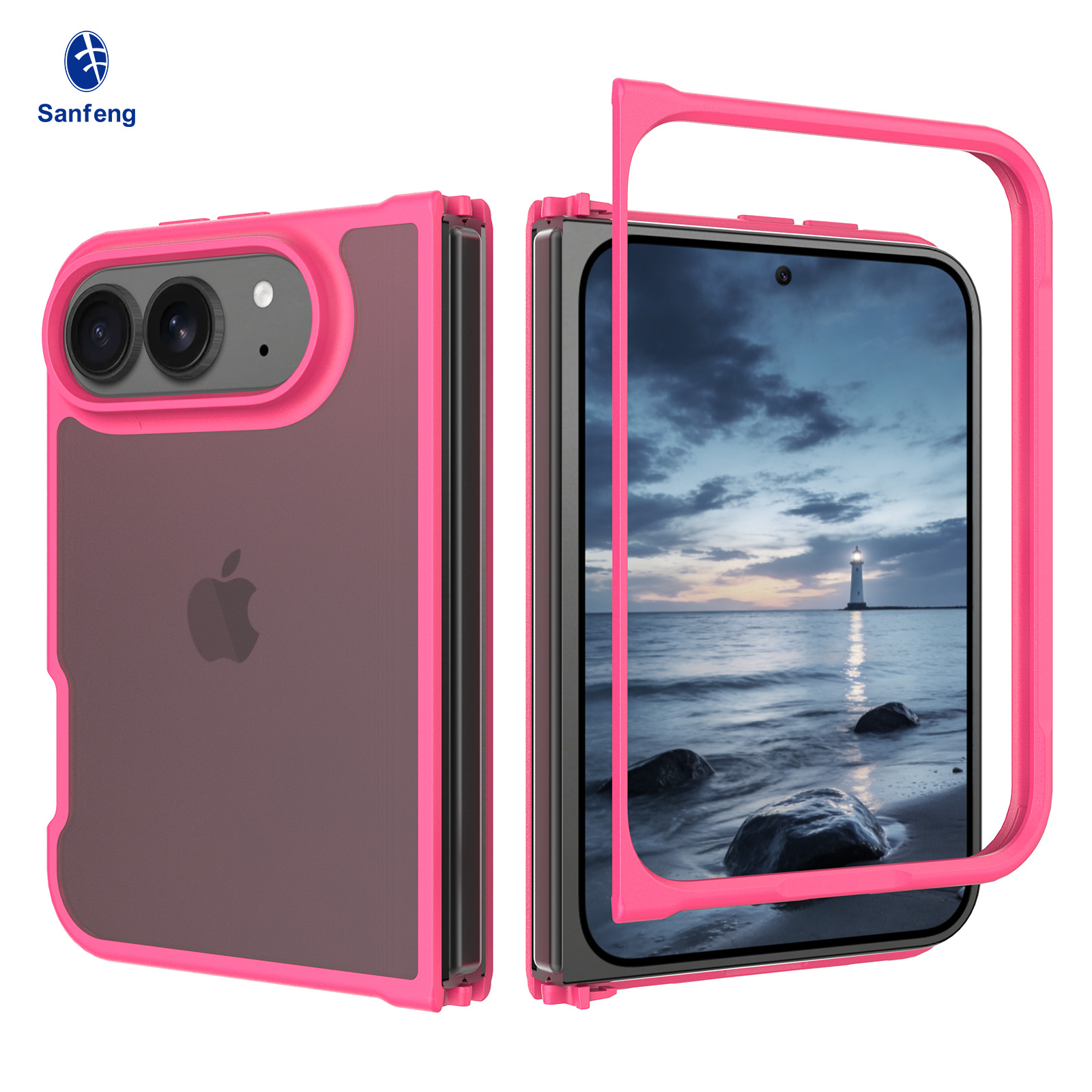 iPhone 18 Fold - Left and Right Folding - Silver Armor Touchscreen One-Step Design - Image 12
