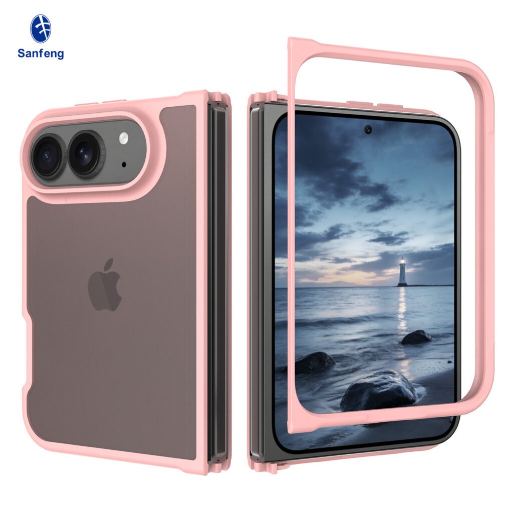 iPhone 18 Fold - Left and Right Folding - Silver Armor Touchscreen One-Step Design