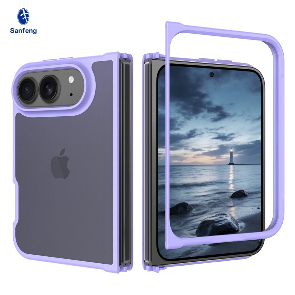 iPhone 18 Fold - Left and Right Folding - Silver Armor Touchscreen One-Step Design