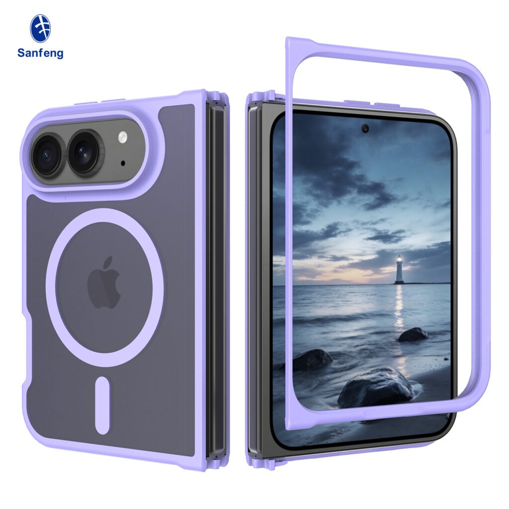 iPhone 18 Fold - Left and Right Folding - Silver Armor Touchscreen One-Step Design