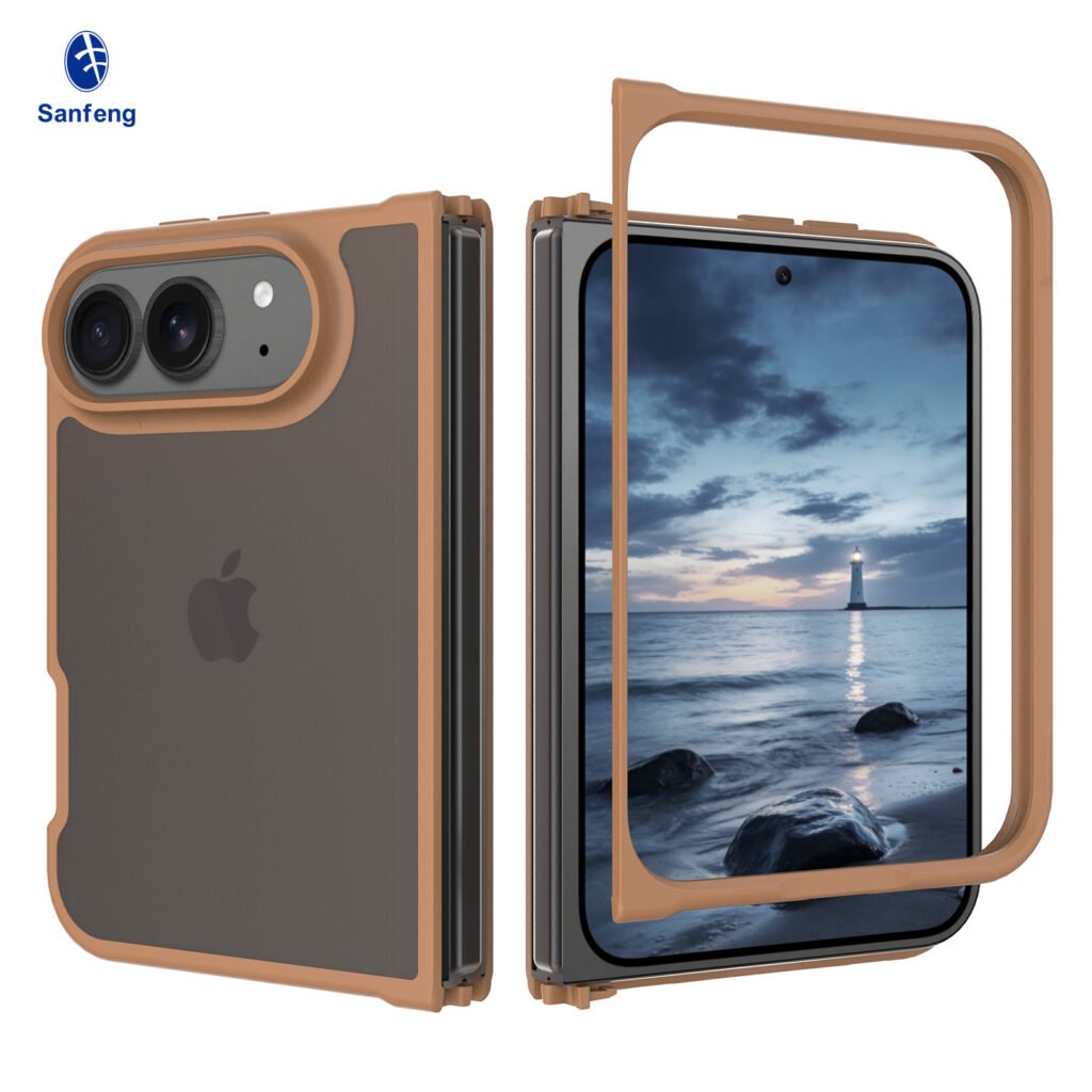 iPhone 18 Fold - Left and Right Folding - Silver Armor Touchscreen One-Step Design