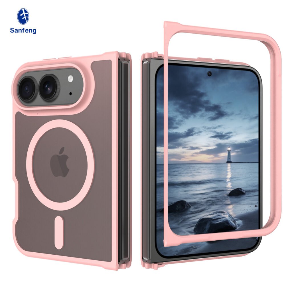 iPhone 18 Fold - Left and Right Folding - Silver Armor Touchscreen One-Step Design
