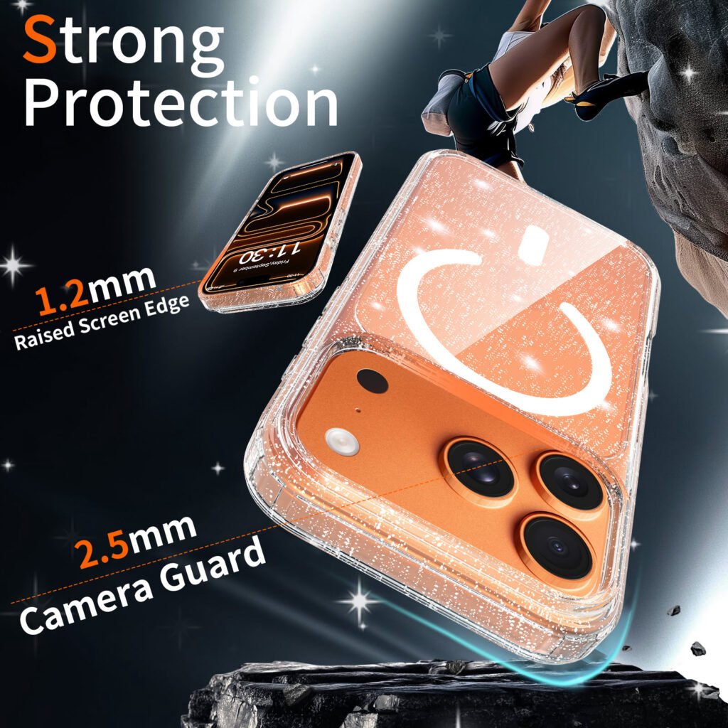 iPhone 18 Pro (suitable for 17 Pro) Anti-Scratch Two-in-One Flash Powder Magnetic Attachment Model