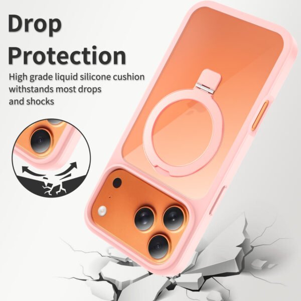 iPhone 18 Pro Max (17 Pro Max universal) Silver Shield Transparent Racket Stand