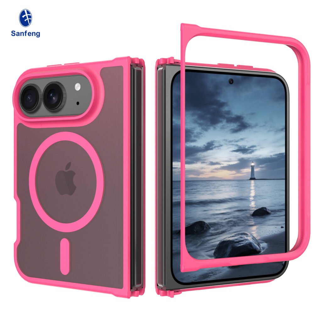 iPhone 18 Fold - Left and Right Folding - Silver Armor Touchscreen One-Step Design