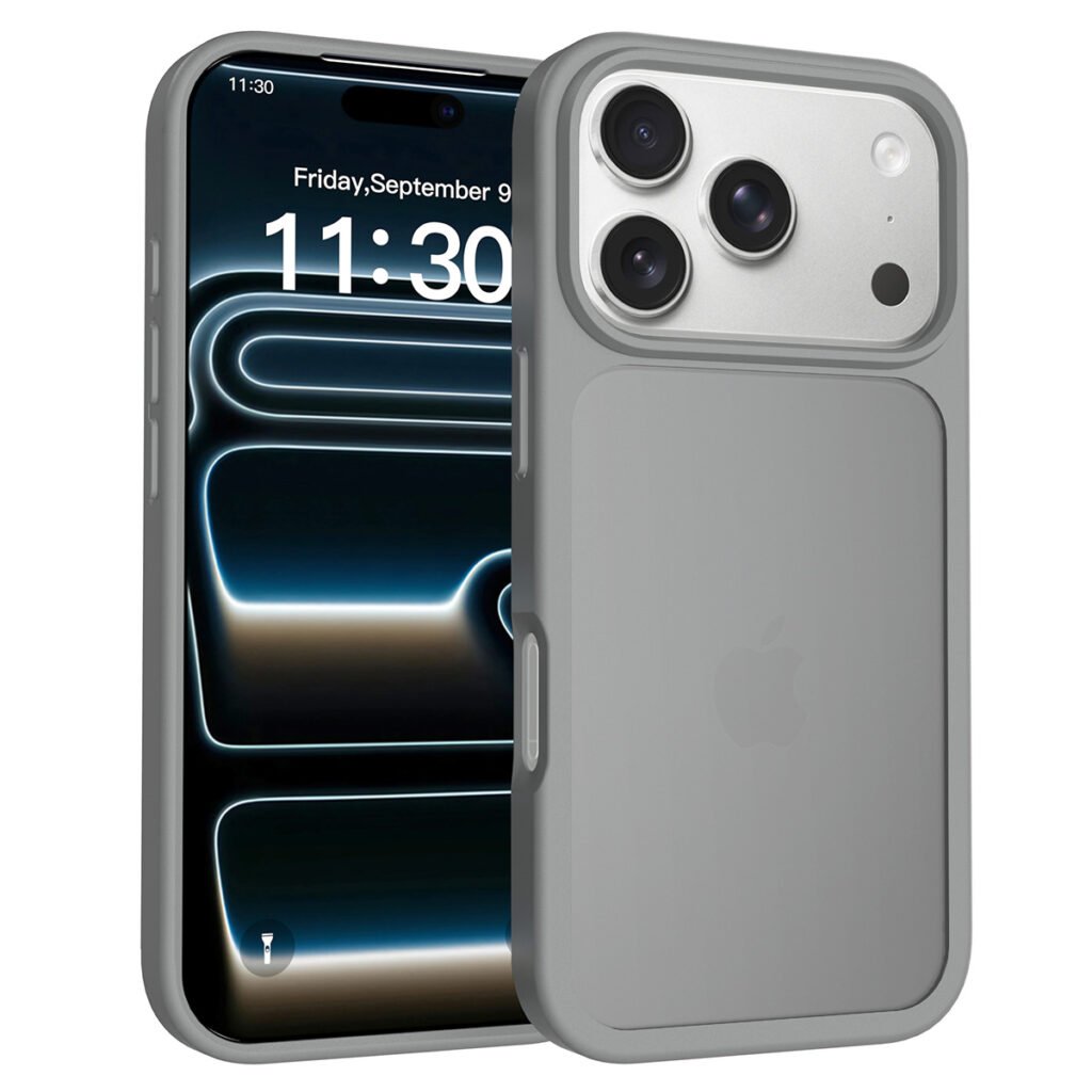 iPhone 17 Pro (common for 18 Pro) - Silver Shield Touch-Skin Two-in-One