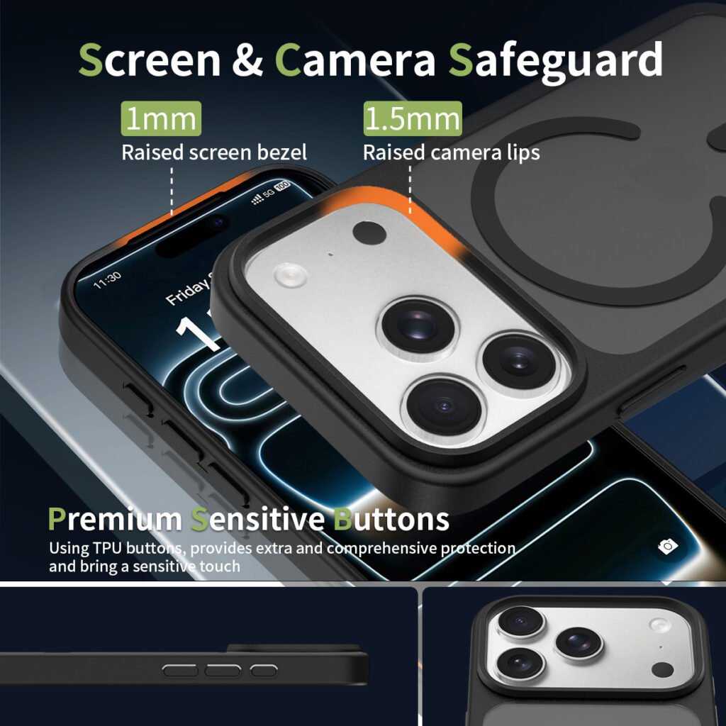 iPhone 18 Pro (17 Pro compatible) - Silver Shield Touch-Skin One-Step (Magnetic Attachment)