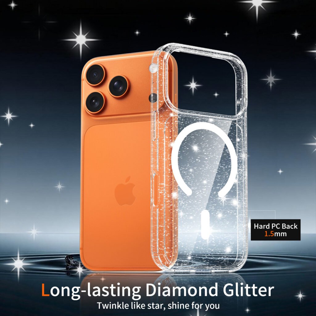 iPhone 18 Pro (suitable for 17 Pro) Anti-Scratch Two-in-One Flash Powder Magnetic Attachment Model