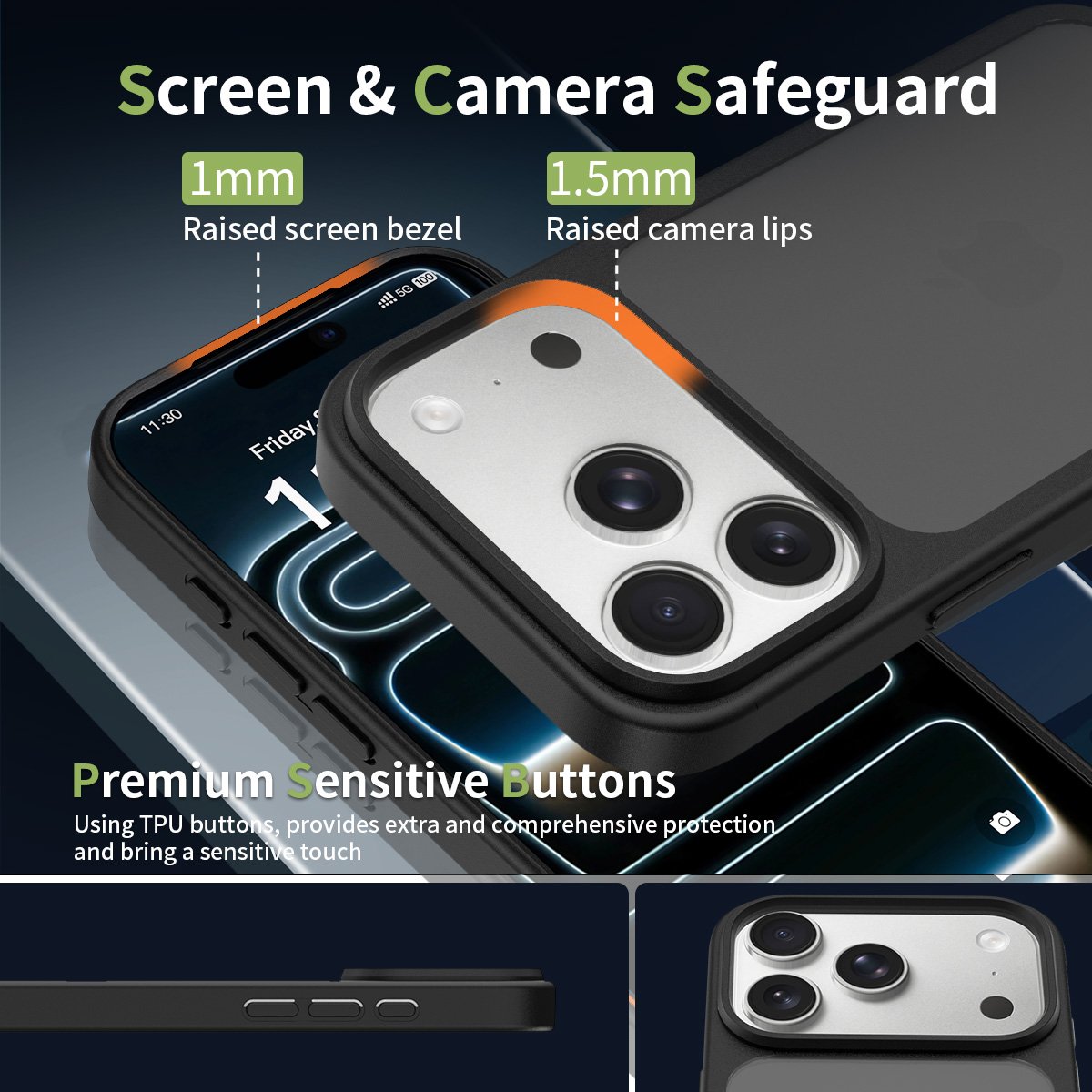 iPhone 17 Pro (common for 18 Pro) - Silver Shield Touch-Skin Two-in-One - Image 4