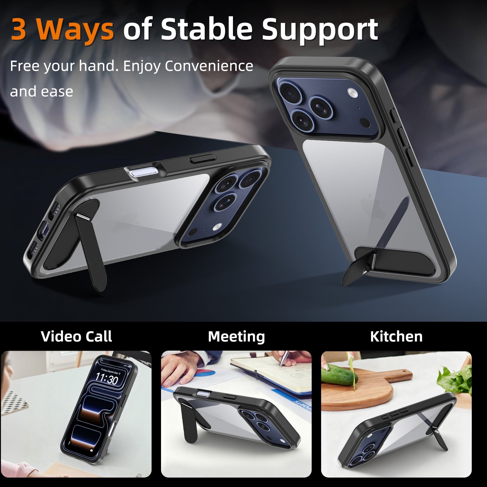 iPhone 18 Pro (suitable for 17 Pro as well) 2.0 Anti-Scratch One-Sided Stand - Image 3