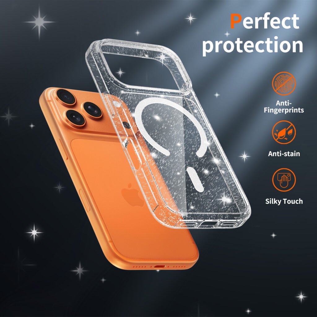 iPhone 18 Pro (suitable for 17 Pro) Anti-Scratch Two-in-One Flash Powder Magnetic Attachment Model