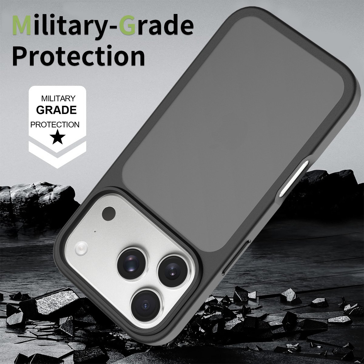 iPhone 17 Pro (common for 18 Pro) - Silver Shield Touch-Skin Two-in-One - Image 5