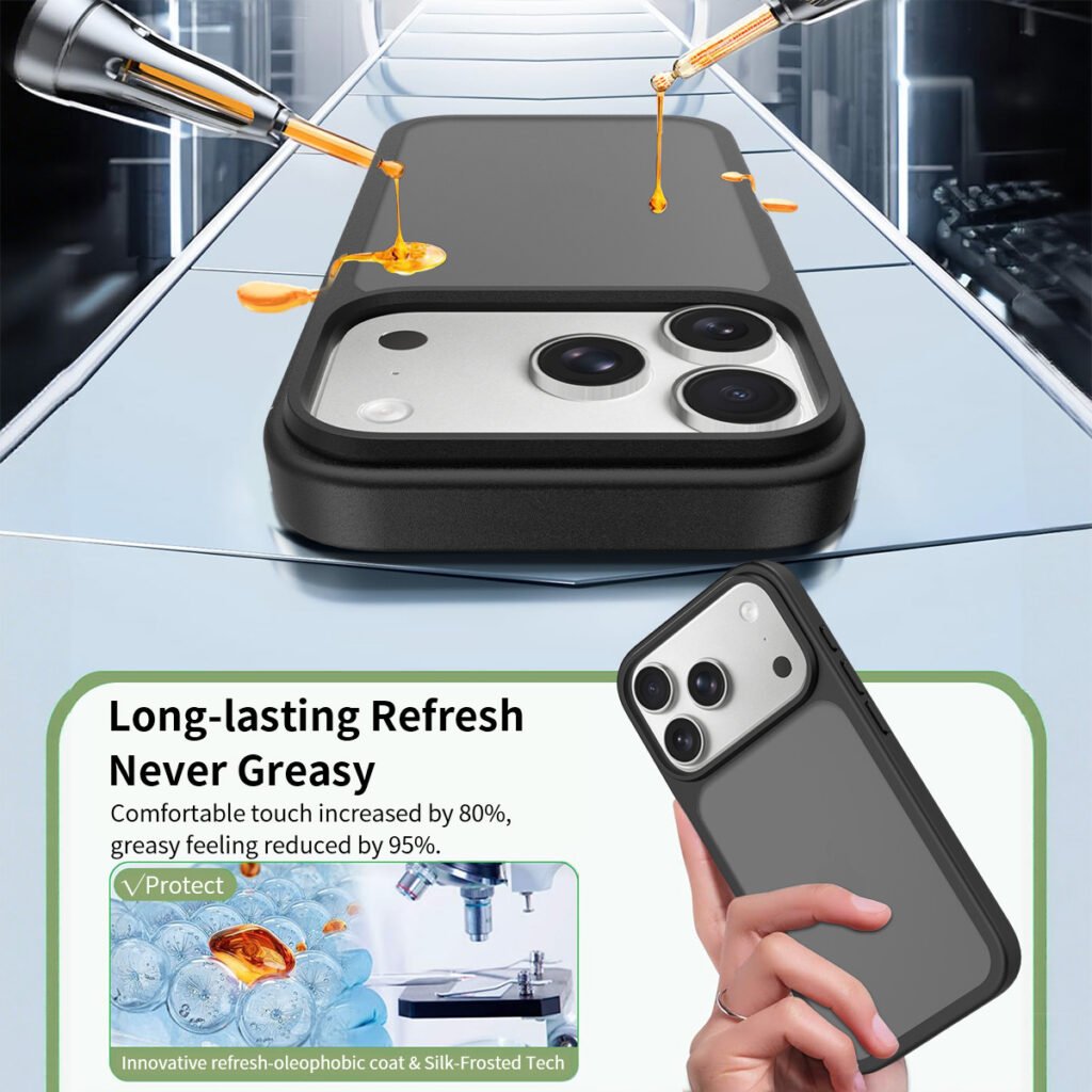 iPhone 17 Pro (common for 18 Pro) - Silver Shield Touch-Skin Two-in-One