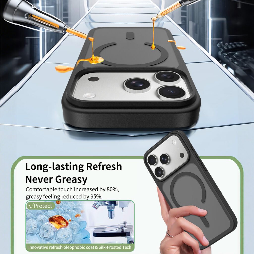 iPhone 18 Pro (17 Pro compatible) - Silver Shield Touch-Skin One-Step (Magnetic Attachment)