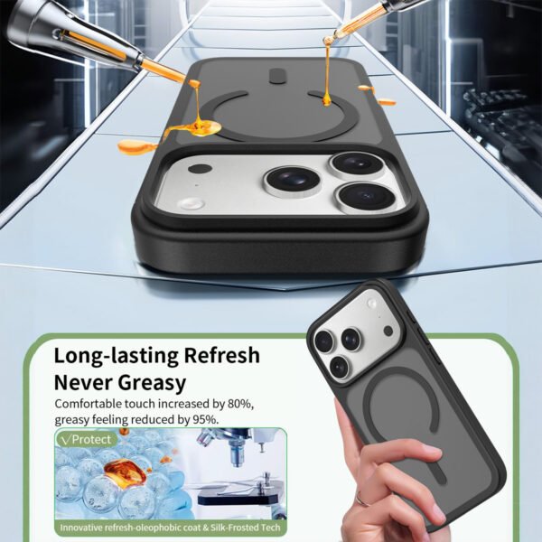 iPhone 18 Pro (17 Pro compatible) - Silver Shield Touch-Skin One-Step (Magnetic Attachment)
