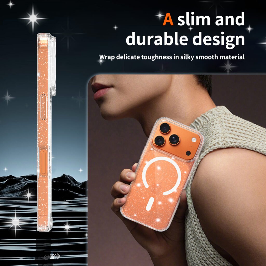 iPhone 18 Pro (suitable for 17 Pro) Anti-Scratch Two-in-One Flash Powder Magnetic Attachment Model