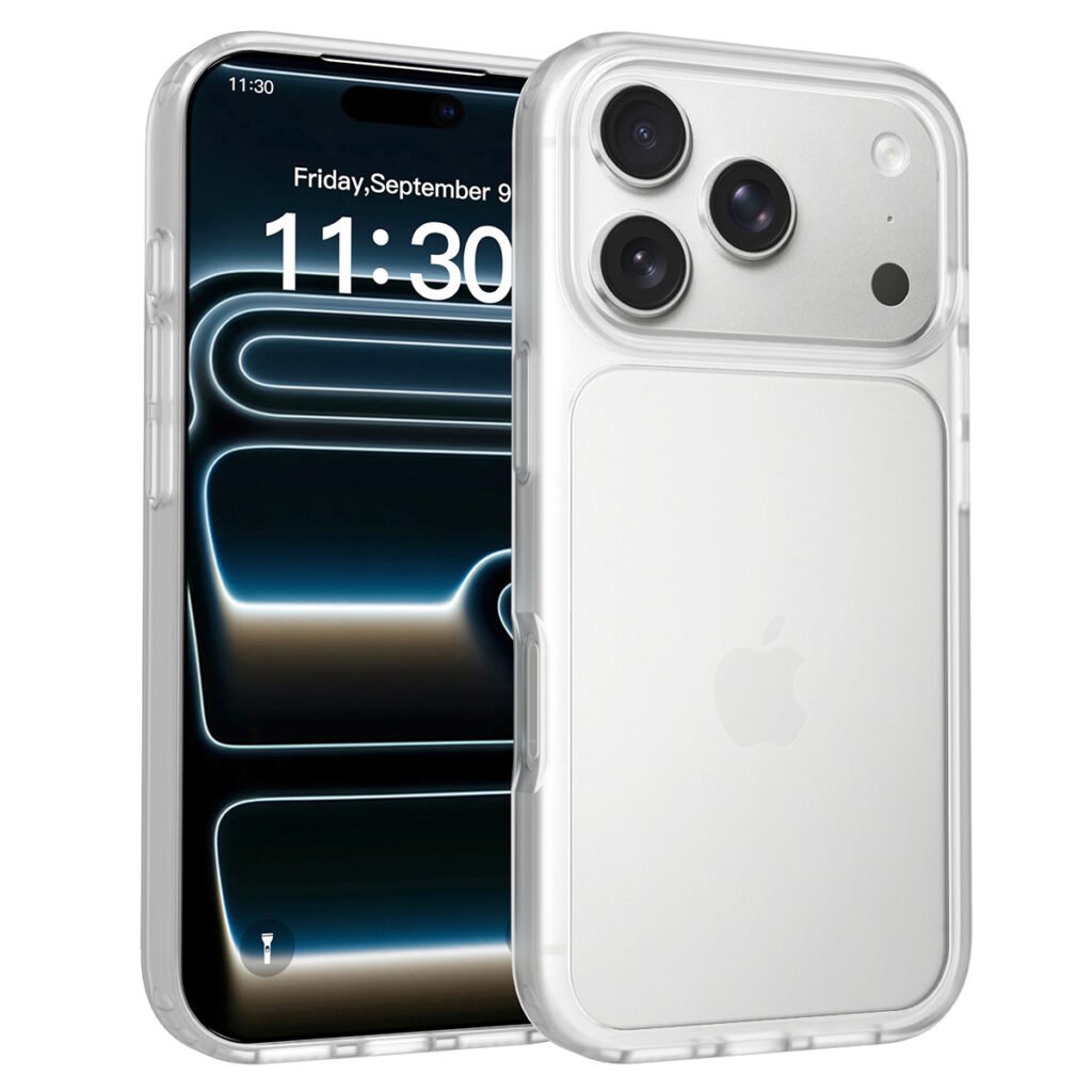 iPhone 17 Pro (common for 18 Pro) - Silver Shield Touch-Skin Two-in-One
