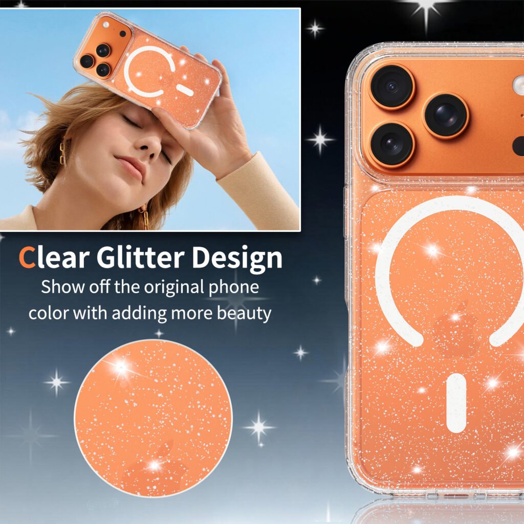 iPhone 18 Pro (suitable for 17 Pro) Anti-Scratch Two-in-One Flash Powder Magnetic Attachment Model