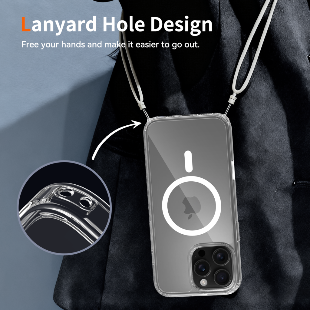 iPhone 16 Promax-1.5 scratch-resistant official hanging strap (with camera button)