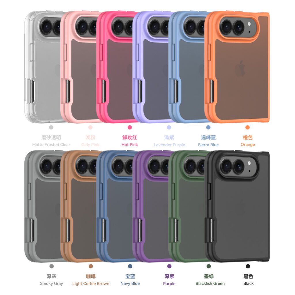 iPhone 18 Fold - Left and Right Folding - Silver Armor Touchscreen One-Step Design