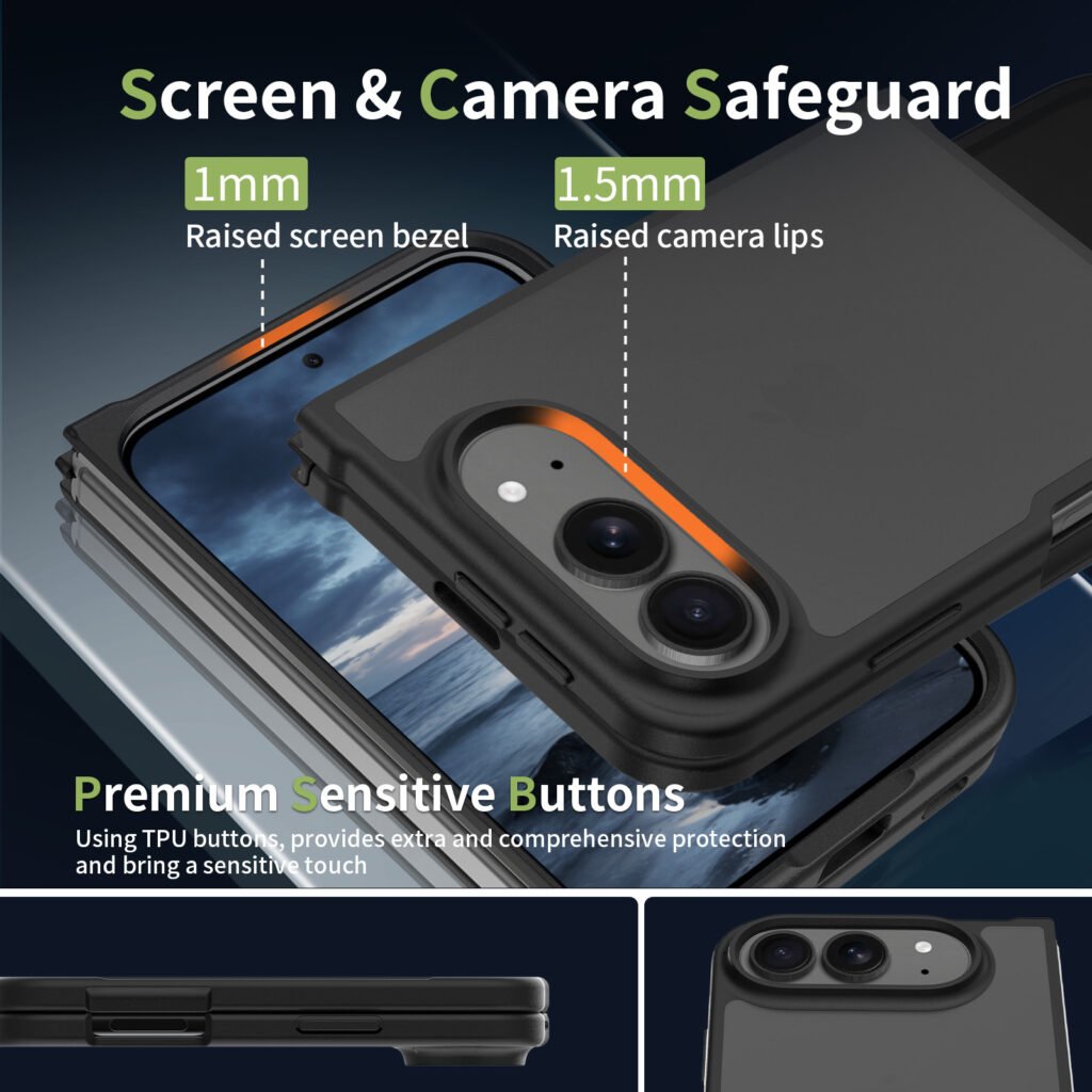 iPhone 18 Fold - Left and Right Folding - Silver Armor Touchscreen One-Step Design