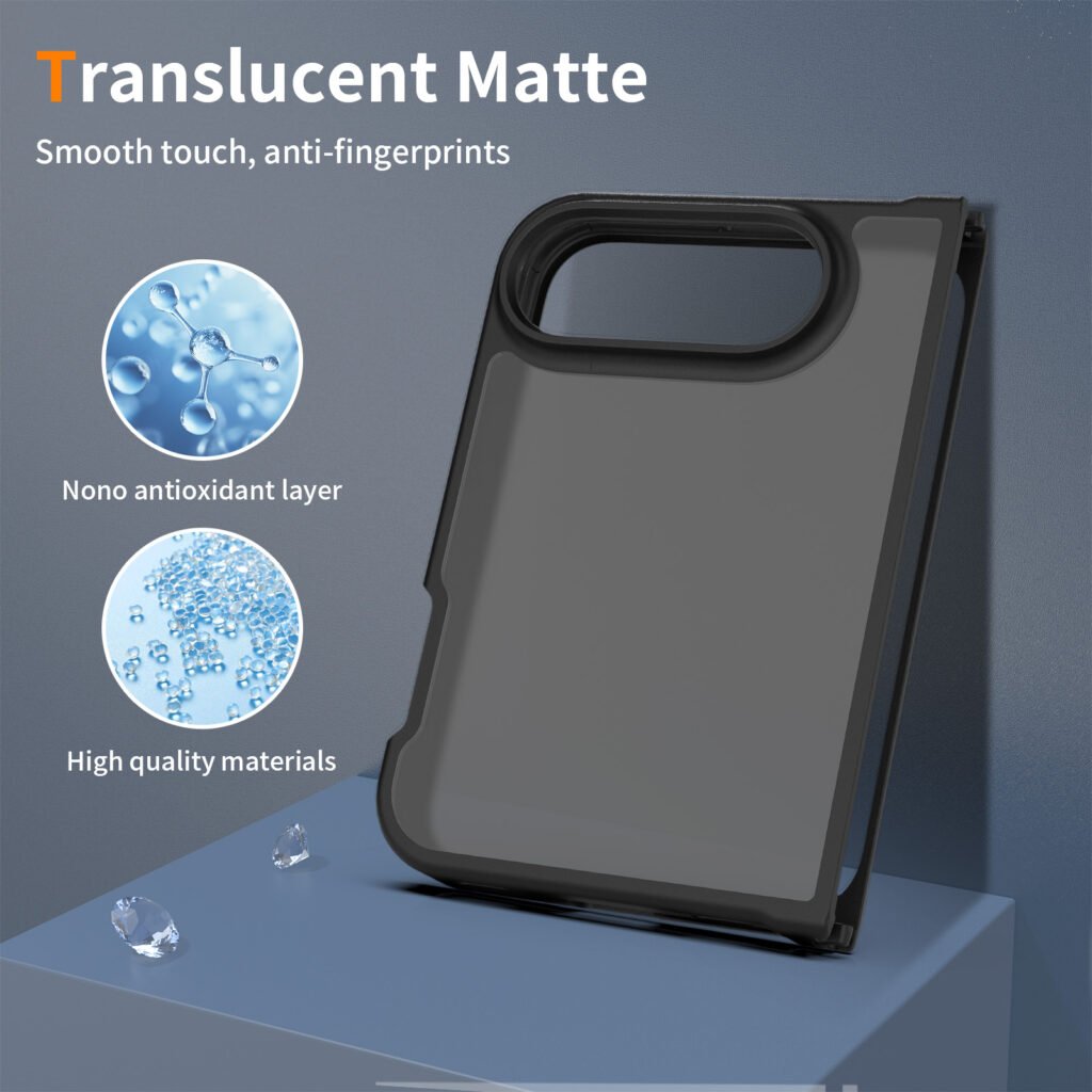 iPhone 18 Fold - Left and Right Folding - Silver Armor Touchscreen One-Step Design