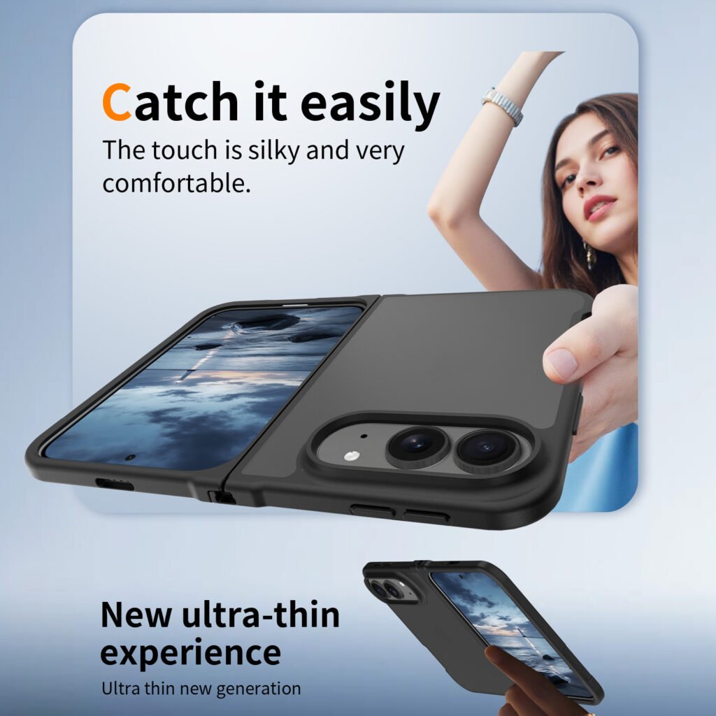iPhone 18 Fold - Left and Right Folding - Silver Armor Touchscreen One-Step Design